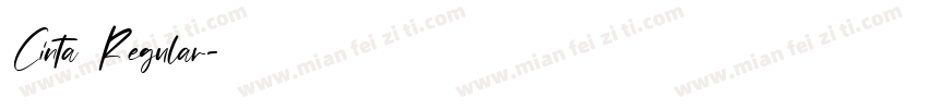 Cinta Regular字体转换